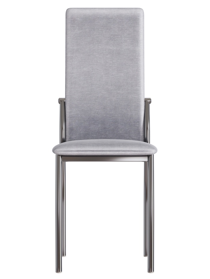 Стул В-610 сидение Бенгал металлик/хром люкс - Фото 1