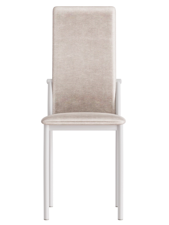 Стул В-610 сидение Бенгал слоновая кость/белый матовый - Фото 1