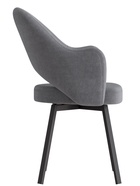 Стул «КЛЕО», сиденье «Парма 1014», ножки поворотные «РИЛЛИ», цвет асфальт/чёрный матовый - Фото 3