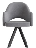 Стул «КЛЕО», сиденье «Парма 1014», ножки «РОДЕО», цвет асфальт/чёрный матовый - Фото 1