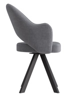 Стул КЛЕО сиденье Парма 1014 асфальт/ножки РОДЕО/черный матовый - Фото 3