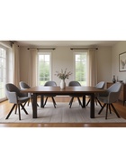 Стул «КЛЕО», сиденье «Парма 1014», ножки «РОДЕО», цвет асфальт/чёрный матовый - Фото 5