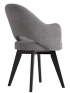 Стул КЛЕО сиденье Парма 1014 асфальт/ножки СТАНДАРТ МАССИВ/черный - Фото 3