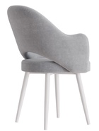 Стул «КЛЕО», сиденье «Парма 1013», ножки «СТЕЛС МЕТАЛЛ», цвет серый/белый матовый - Фото 4