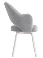 Стул «КЛЕО», сиденье «Парма 1013», ножки поворотные «РИЛЛИ», цвет серый/белый матовый - Фото 3