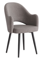 Стул «КЛЕО», сиденье «Парма 1011», ножки «СТЕЛС МЕТАЛЛ», цвет мокко/чёрный матовый - Фото 2