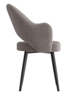 Стул КЛЕО сиденье Парма 1011 мокко/ножки СТЕЛС МЕТАЛЛ/черный матовый - Фото 3