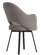 Стул «КЛЕО», сиденье «Парма 1011», ножки поворотные «РИЛЛИ», цвет мокко/чёрный матовый - Фото 4