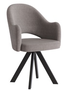 Стул «КЛЕО», сиденье «Парма 1011», ножки «РОДЕО», цвет мокко/чёрный матовый - Фото 2