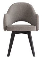 Стул «КЛЕО», сиденье «Парма 1011», ножки «СТАНДАРТ МАССИВ», цвет мокко/чёрный - Фото 2