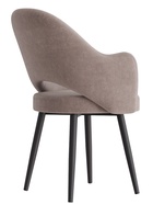 Стул КЛЕО сиденье Парма 1004 какао/ножки СТЕЛС МЕТАЛЛ/черный матовый - Фото 4