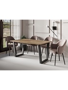 Стул «КЛЕО», сиденье «Парма 1004», ножки «СТЕЛС МЕТАЛЛ», цвет какао/чёрный матовый - Фото 5