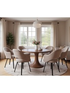 Стул КЛЕО сиденье Парма 1004 какао/ножки РИЛЛИ поворотные/черный матовый - Фото 5