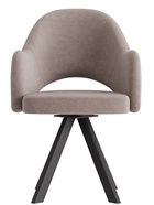 Стул «КЛЕО», сиденье «Парма 1004», ножки «РОДЕО», цвет какао/чёрный матовый - Фото 1