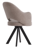 Стул «КЛЕО», сиденье «Парма 1004», ножки «РОДЕО», цвет какао/чёрный матовый - Фото 4