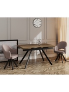 Стул «КЛЕО», сиденье «Парма 1004», ножки «РОДЕО», цвет какао/чёрный матовый - Фото 5