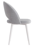 Стул Шадэ сиденье Парма 1013 серый/ножки СТЕЛС МЕТАЛЛ/белый матовый - Фото 3
