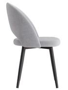 Стул Шадэ сиденье Парма 1013 серый/ножки СТЕЛС МЕТАЛЛ/черный матовый - Фото 3