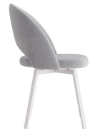 Стул Шадэ сиденье Парма 1013 серый/ножки РИЛЛИ поворотные/белый матовый - Фото 3