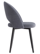 Стул Шадэ сиденье Парма 1016 темно-серый/ножки СТЕЛС МЕТАЛЛ/черный матовый - Фото 3