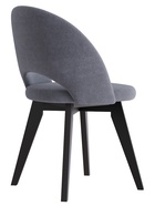 Стул Шадэ сиденье Парма 1016 темно-серый/ножки СТАНДАРТ МАССИВ/черный матовый - Фото 3