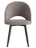 Стул «Шадэ», сиденье «Парма 1011», ножки «СТЕЛС МЕТАЛЛ», цвет мокко/чёрный матовый - Фото 1