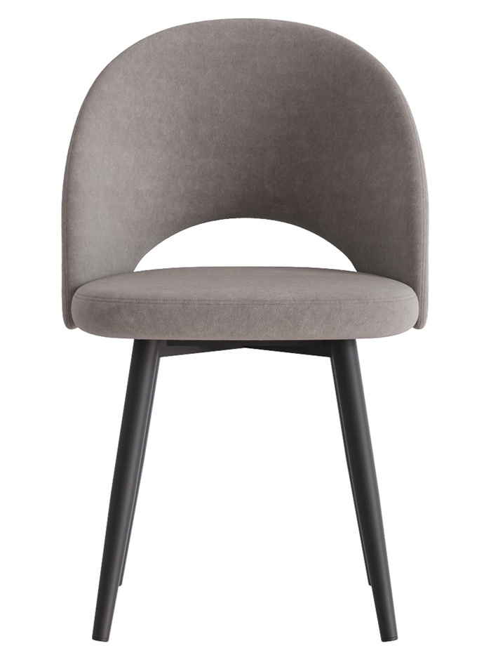Стул «Шадэ», сиденье «Парма 1011», ножки «СТЕЛС МЕТАЛЛ», цвет мокко/чёрный матовый - Фото 1