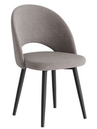 Стул «Шадэ», сиденье «Парма 1011», ножки «СТЕЛС МЕТАЛЛ», цвет мокко/чёрный матовый - Фото 2