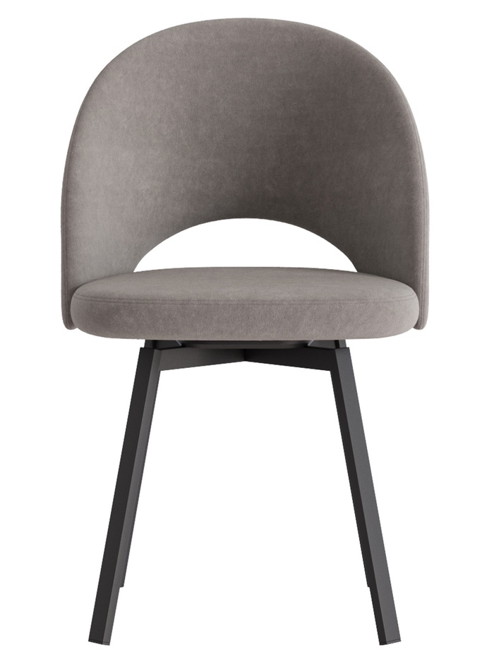 Стул «Шадэ», сиденье «Парма 1011», ножки поворотные «РИЛЛИ», цвет мокко/чёрный матовый - Фото 1