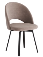 Стул «Шадэ», сиденье «Парма 1004», ножки поворотные «РИЛЛИ», цвет какао/чёрный матовый - Фото 2