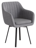 Стул Тревис XL сиденье Парма 1014 асфальт/ножки РИЛЛИ поворотные/черный матовый - фото 14952473