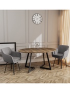 Стул Тревис XL сиденье Парма 1014 асфальт/ножки РИЛЛИ поворотные/черный матовый - фото 14952476