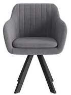 Стул «Тревис» XL, сиденье «Парма 1014», ножки «РОДЕО», цвет асфальт/чёрный матовый - Фото 1