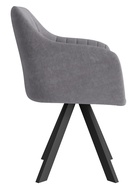 Стул «Тревис» XL, сиденье «Парма 1014», ножки «РОДЕО», цвет асфальт/чёрный матовый - Фото 3