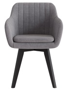 Стул Тревис XL сиденье Парма 1014 асфальт/ножки СТАНДАРТ МАССИВ/черный - фото 14952482