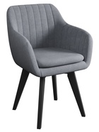 Стул «Тревис» XL, сиденье «Парма 1014», ножки «СТАНДАРТ МАССИВ», цвет асфальт/чёрный - Фото 2