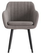 Стул Тревис XL сиденье Парма 1011 мокко/ножки СТЕЛС МЕТАЛЛ/черный матовый - фото 14952486