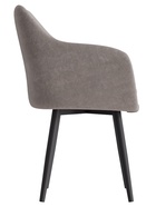 Стул Тревис XL сиденье Парма 1011 мокко/ножки СТЕЛС МЕТАЛЛ/черный матовый - фото 14952488