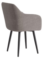 Стул Тревис XL сиденье Парма 1011 мокко/ножки СТЕЛС МЕТАЛЛ/черный матовый - фото 14952489