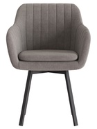 Стул Тревис XL сиденье Парма 1011 мокко/ножки РИЛЛИ поворотные/черный матовый - фото 14952491