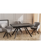 Стул Тревис XL сиденье Парма 1011 мокко/ножки РОДЕО/черный матовый - Фото 5