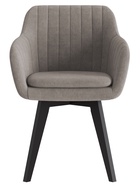 Стул Тревис XL сиденье Парма 1011 мокко/ножки СТАНДАРТ МАССИВ/черный - Фото 1