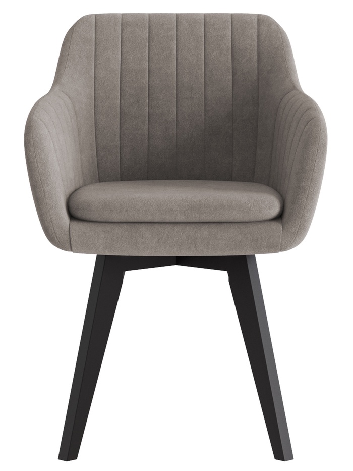 Стул Тревис XL сиденье Парма 1011 мокко/ножки СТАНДАРТ МАССИВ/черный - Фото 1