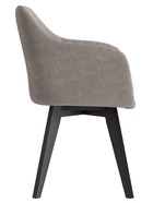 Стул Тревис XL сиденье Парма 1011 мокко/ножки СТАНДАРТ МАССИВ/черный - Фото 3