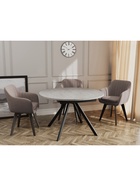 Стул Тревис XL сиденье Парма 1004 какао/ножки СТАНДАРТ МАССИВ/черный - Фото 4