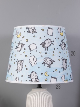 Лампа настольная RISALUX «Линии», E14, 1×40 Вт, белый/серый