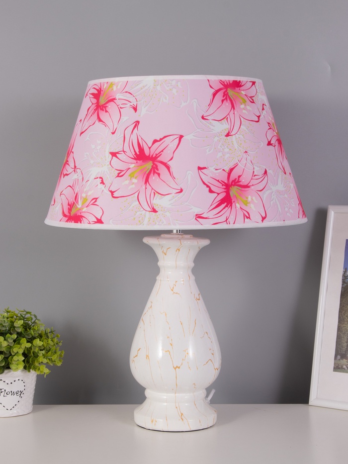 Настольная лампа «Фиона» Е27 40 Вт белый RISALUX