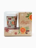 Подарочный набор новогодний «Все желания сбудутся»: горячий шоколад, маршмеллоу, термостакан - фото 58057703