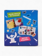 Подарочный «Космо - набор», книга, игрушка, альбом наклеек, Стич 10876458