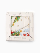 УЦЕНКА Набор столовый "Новогодняя сказка", скат.150х180см +/-3см с ГМВО, салф.40х40см-8 шт, хл100% 1 - Фото 9